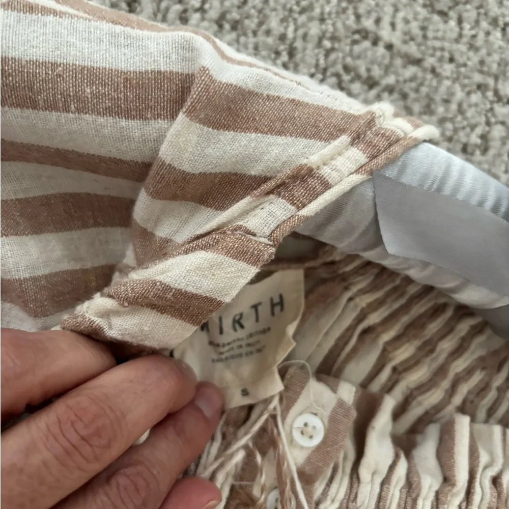 Striped Brown and White Women's Set - Picture 4 of 10